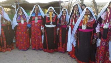 الثوب البدوي المطرز